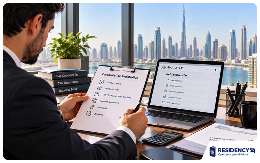 UAE Corporate Tax Registration and TRN for New Companies: Step-by-Step Guide